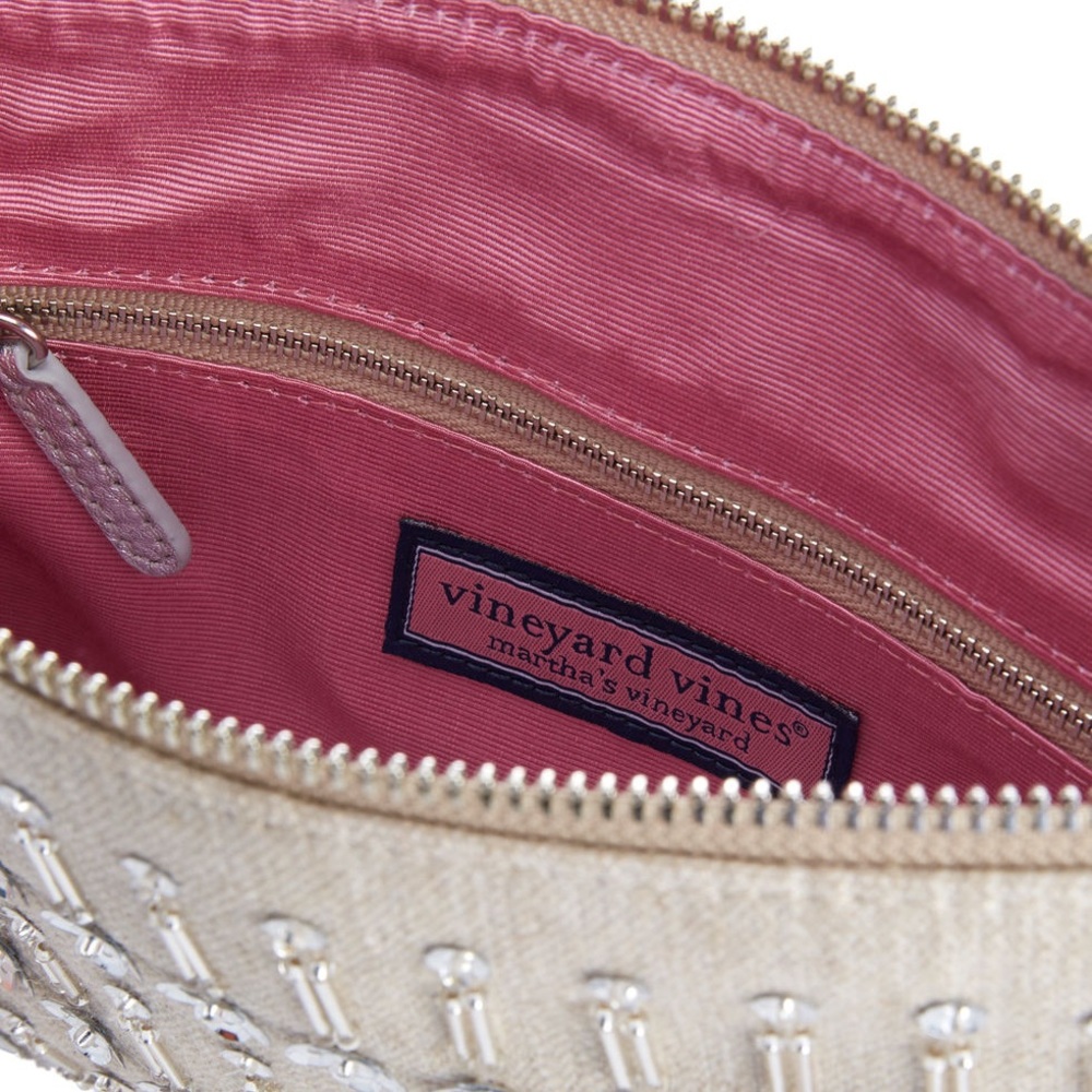 Vineyard Vines Beaded Canvas Clutch - Picture 3 of 8